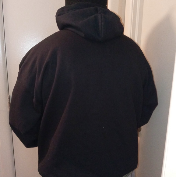 2xl Black( Don't panic it's organic.) Hoodie &Beanie - Picture 2 of 5